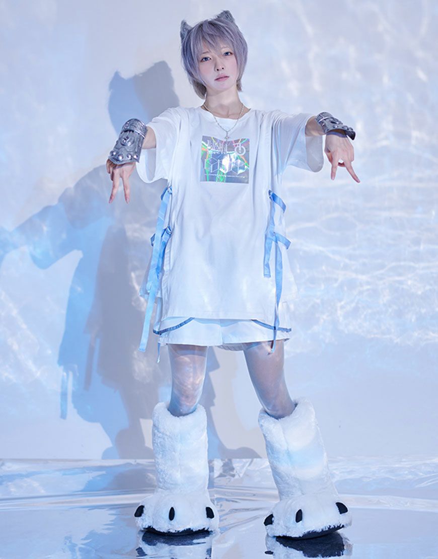 ililil（イルイルイル）  CYBER HOROGRAMビッグTシャツ 新品 REFLEM - ililil（イルイルイル）CYBER HOROGRAMビッグTシャツの通販