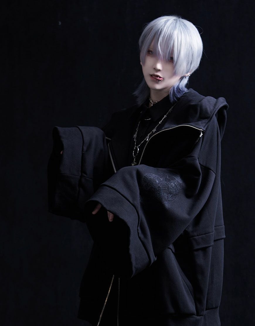 新品未使用タグ付きililil 【イルイルイル】より【蛇昇華界】着物パーカー ililil【イルイルイル】【蛇昇華界】着物パーカー/全1色