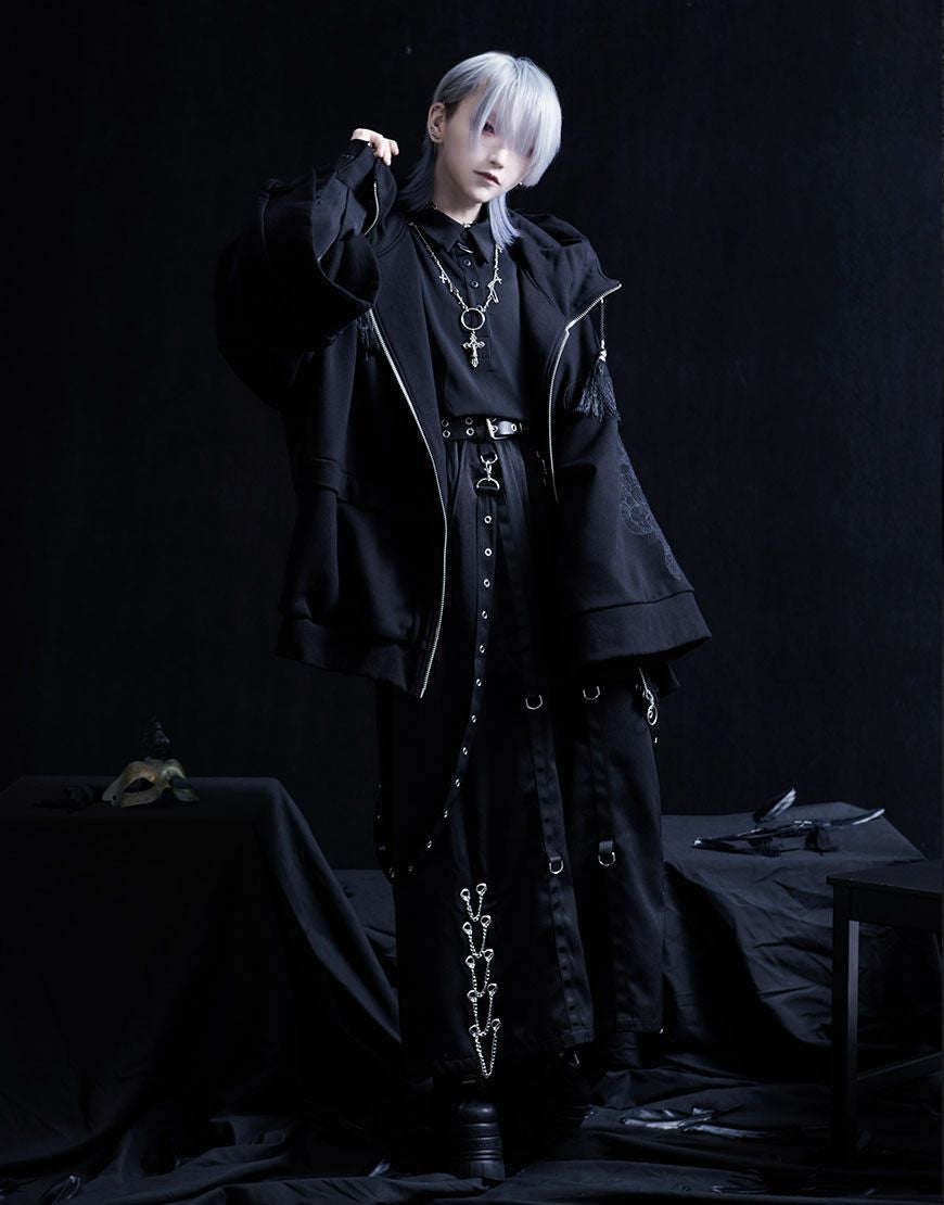 ililil【イルイルイル】【蛇昇華界】着物パーカー/全1色