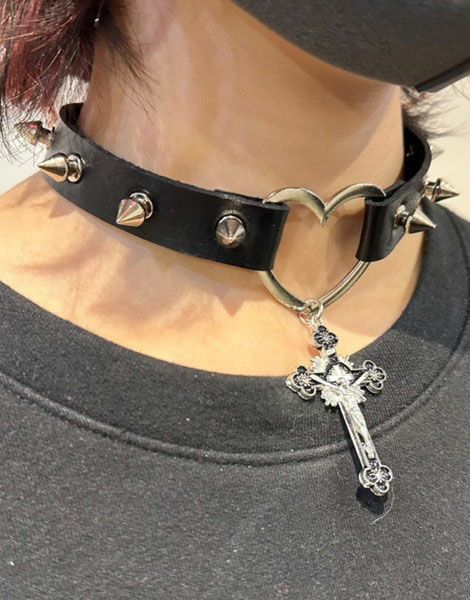 NOVESSEL【ノベセル】棘クロスチョーカー/全1色