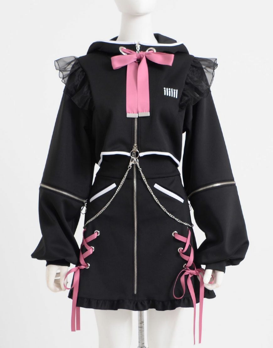 ililil【イルイルイル】はむねずこコラボ NEZU狂セットアップ/全1色