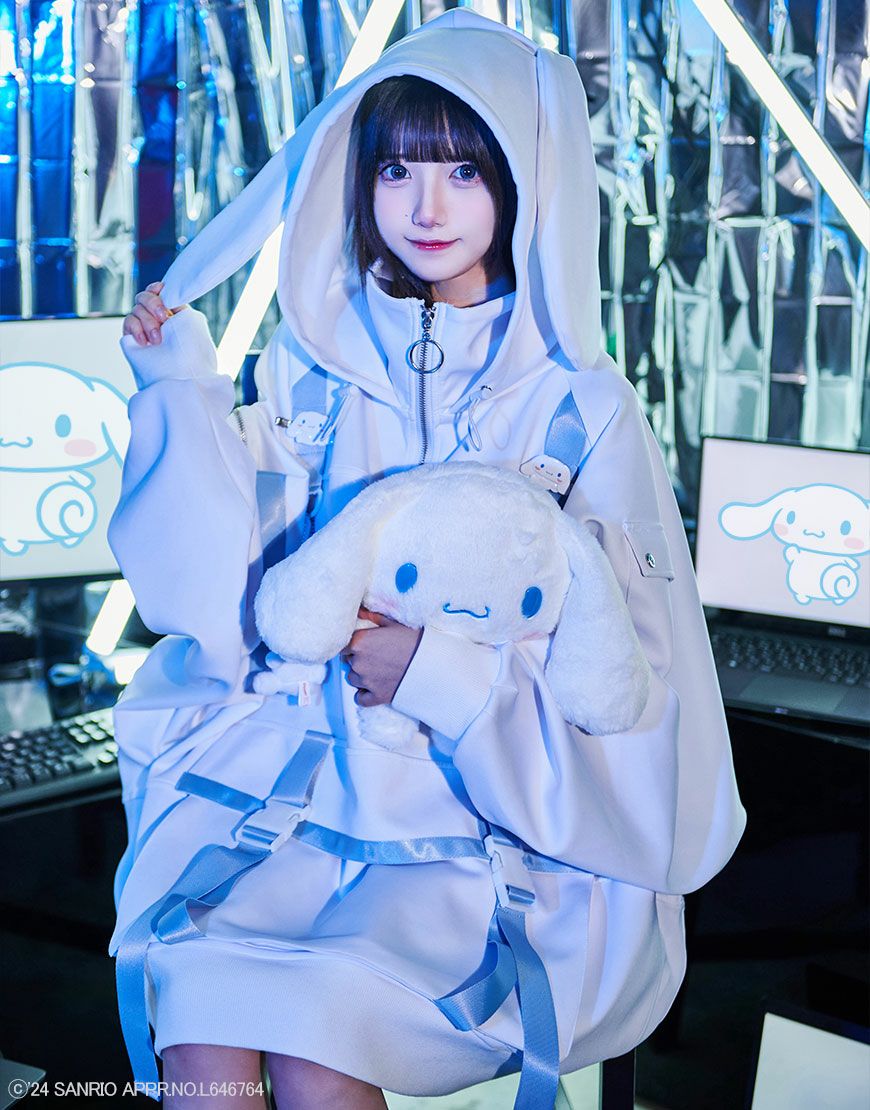 ililil シナモンコラボ 推し活パーカー ililil【イルイルイル】ililil×シナモロールコラボレーション推し活