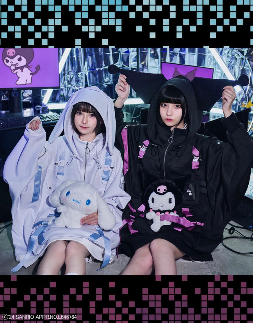 ililil シナモンコラボ 推し活パーカー シナモン パーカー 地雷 ililil【イルイルイル】ililil×シナモロールコラボレーション推し活