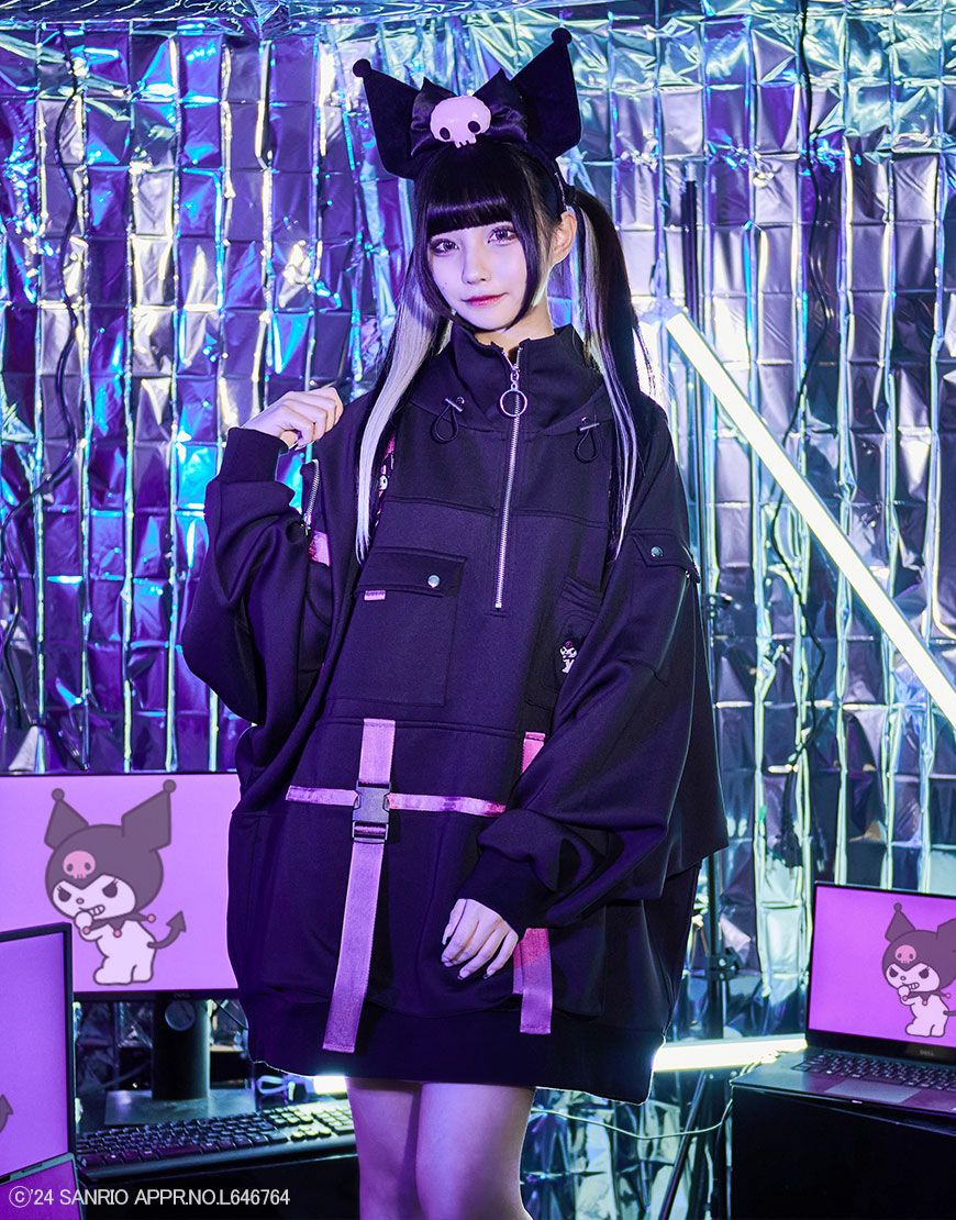 ililil【イルイルイル】ililil×クロミコラボレーション推し活パーカー