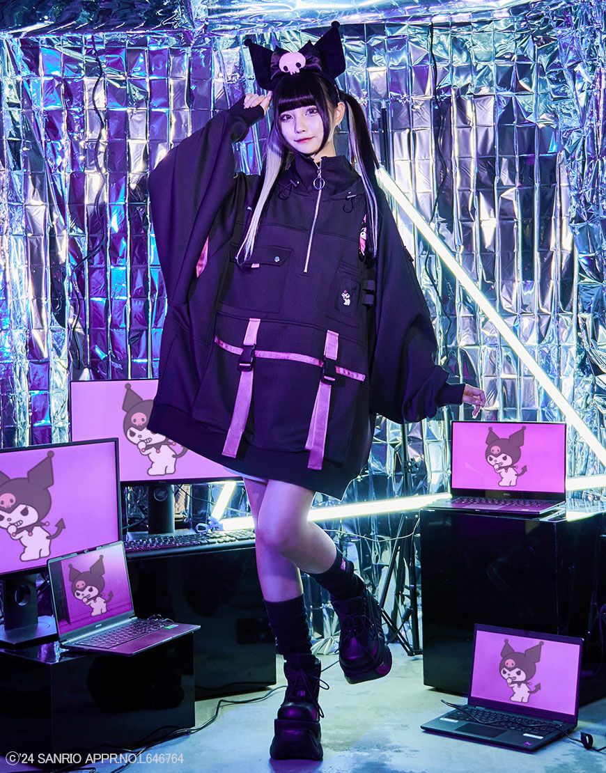 ililil【イルイルイル】ililil×クロミコラボレーション推し活パーカー