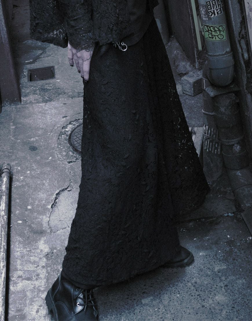 ililil【イルイルイル】レースワイドパンツ/全1色