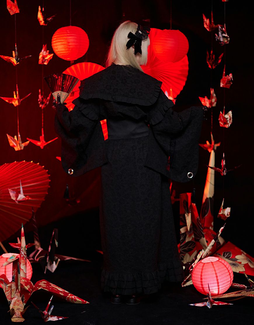 ililil【イルイルイル】はんなり地雷ちゃん着物セーラー/全1色