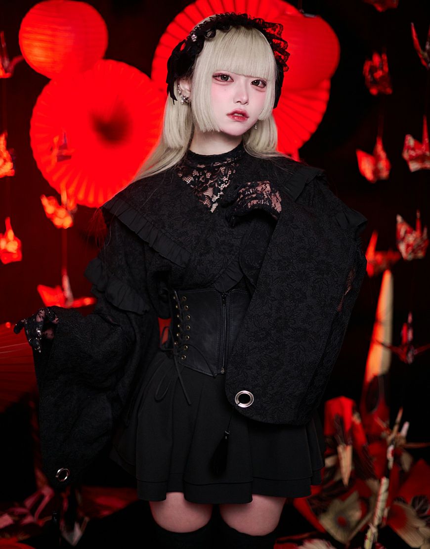 ililil【イルイルイル】はんなり地雷ちゃん着物セーラー/全1色