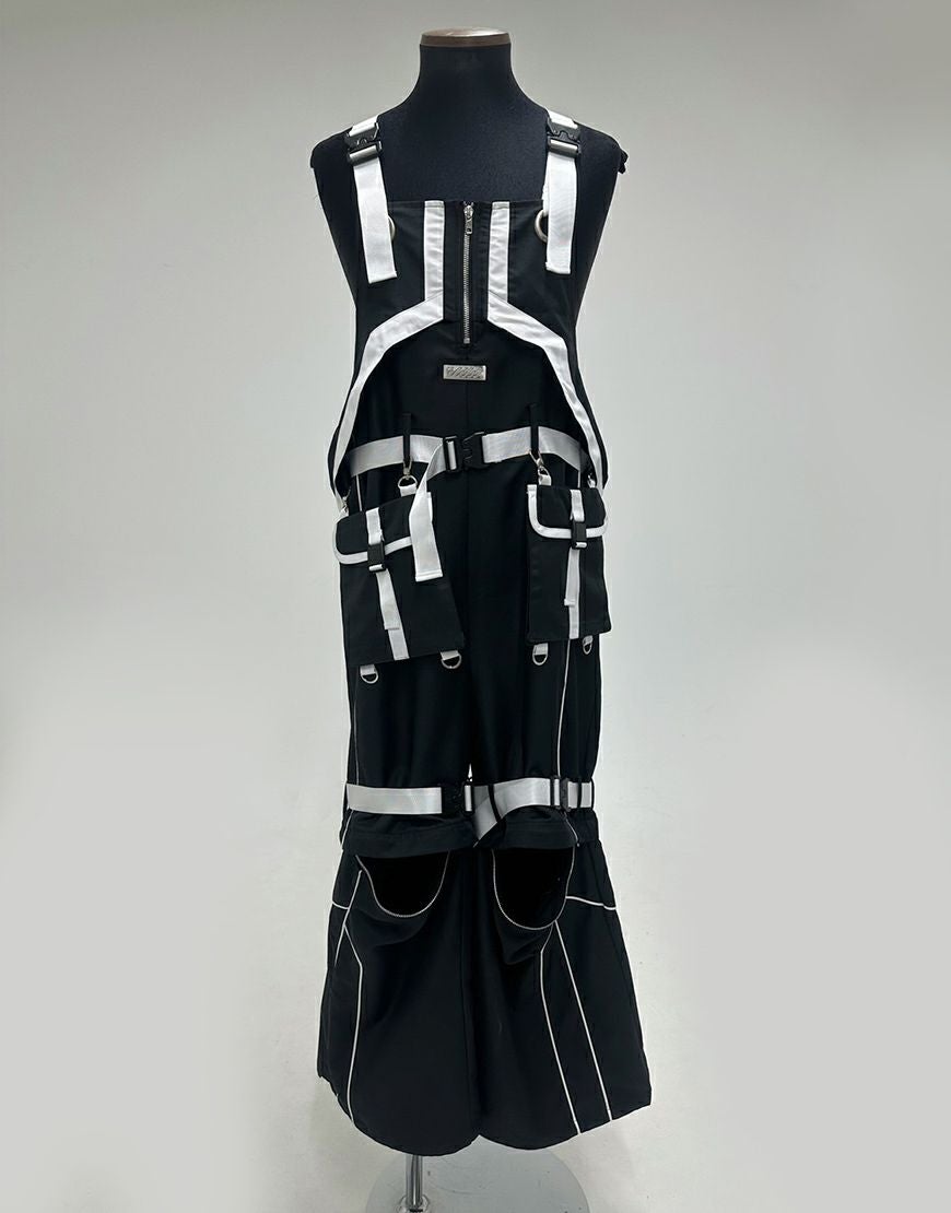 【人気完売品】ililil イルイルイル 対宇宙人専用戦闘服 White ililil【イルイルイル】対宇宙人専用戦闘服/全2色(オーバーオール)
