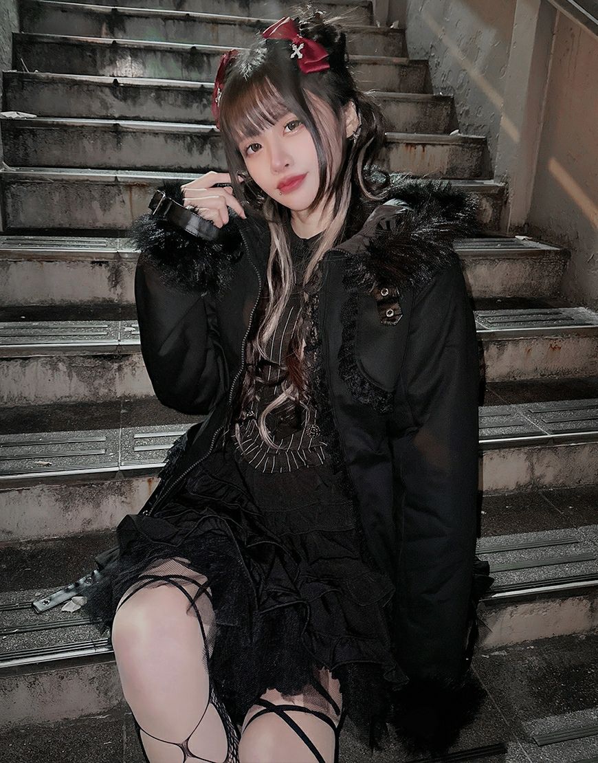 ililil【イルイルイル】地雷ちゃんもY2Kしちゃうぞコート/全1色