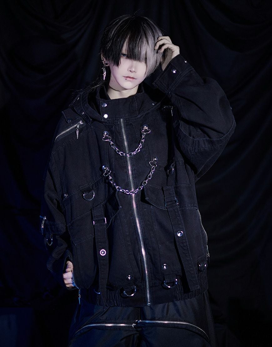 ililil【イルイルイル】自称ラスボスくんとLv.999のジップパーカー/全1色