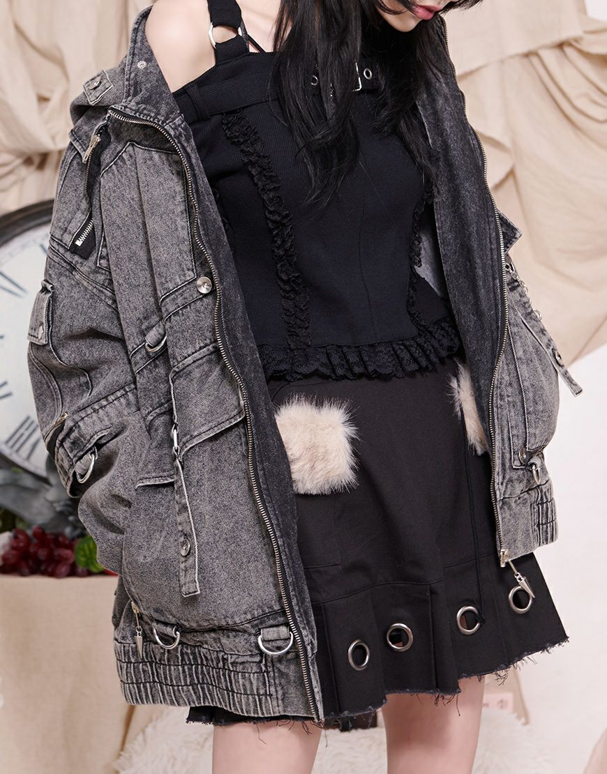 ililil【イルイルイル】自称ラスボスくんとLv.999のジップパーカー/全1色