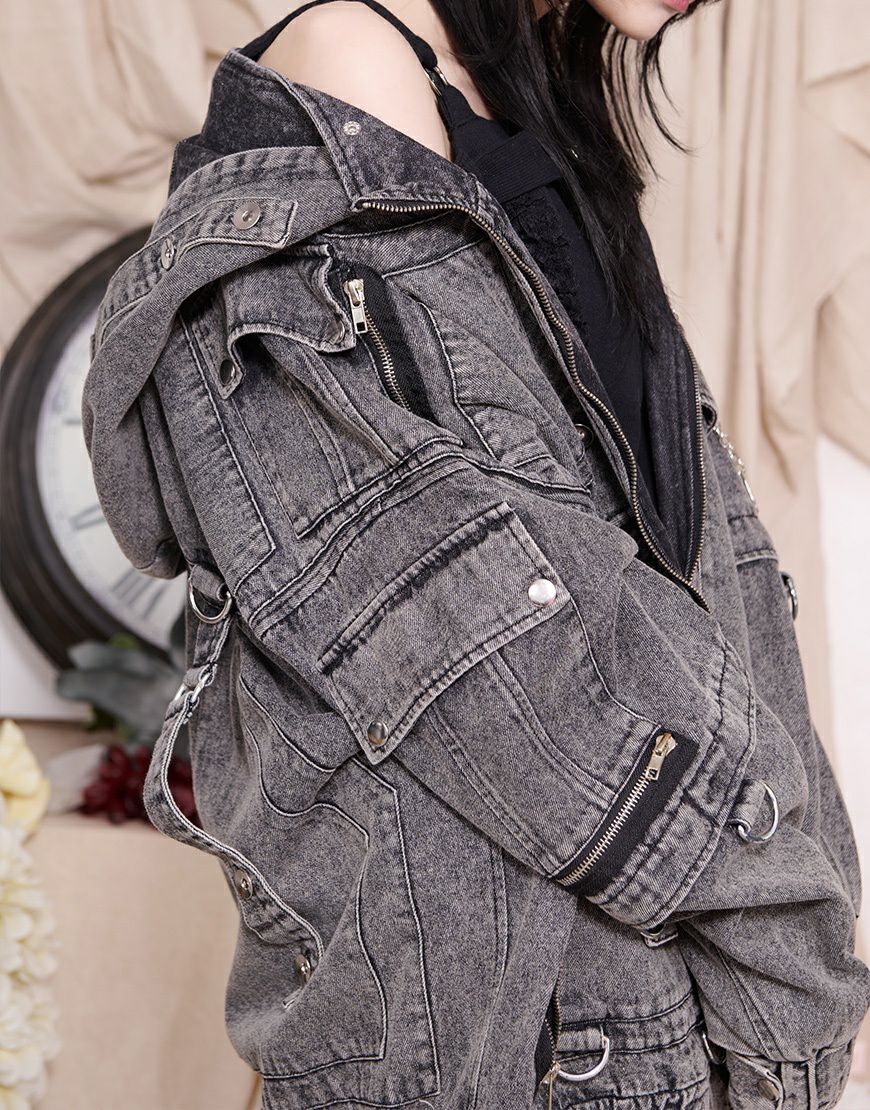 ililil【イルイルイル】自称ラスボスくんとLv.999のジップパーカー/全1色