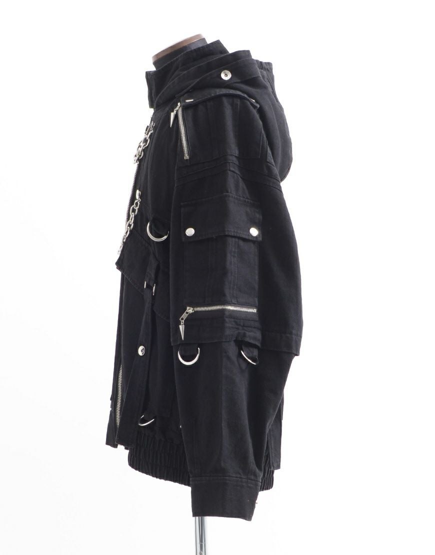 ililil【イルイルイル】自称ラスボスくんとLv.999のジップパーカー/全1色