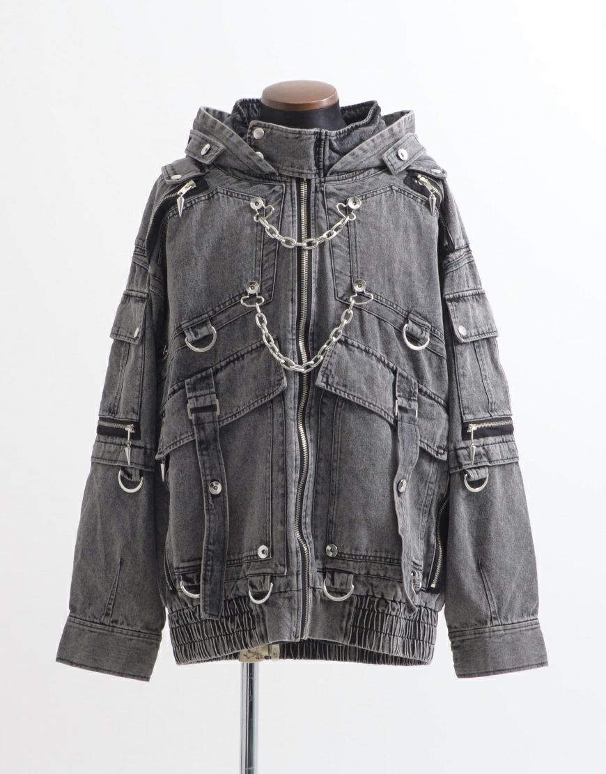 ililil【イルイルイル】自称ラスボスくんとLv.999のジップパーカー/全1色