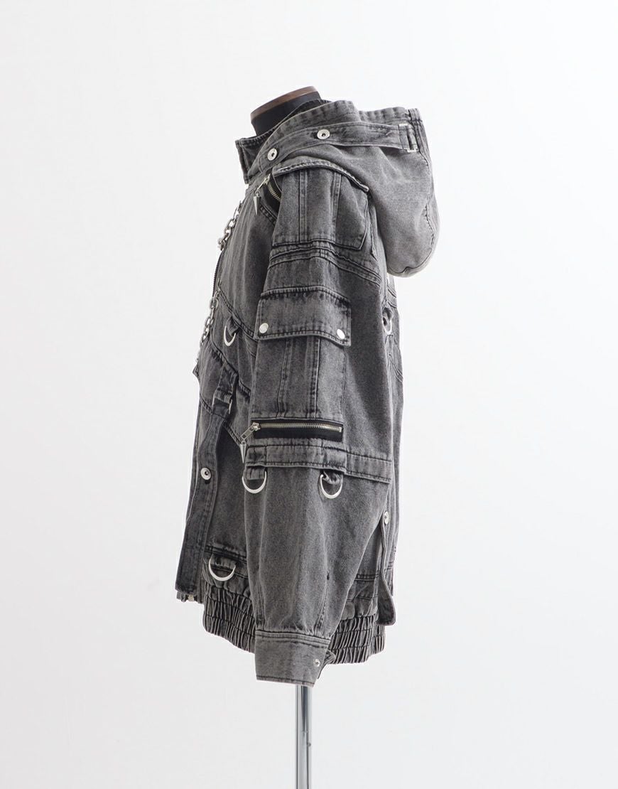 ililil【イルイルイル】自称ラスボスくんとLv.999のジップパーカー/全1色