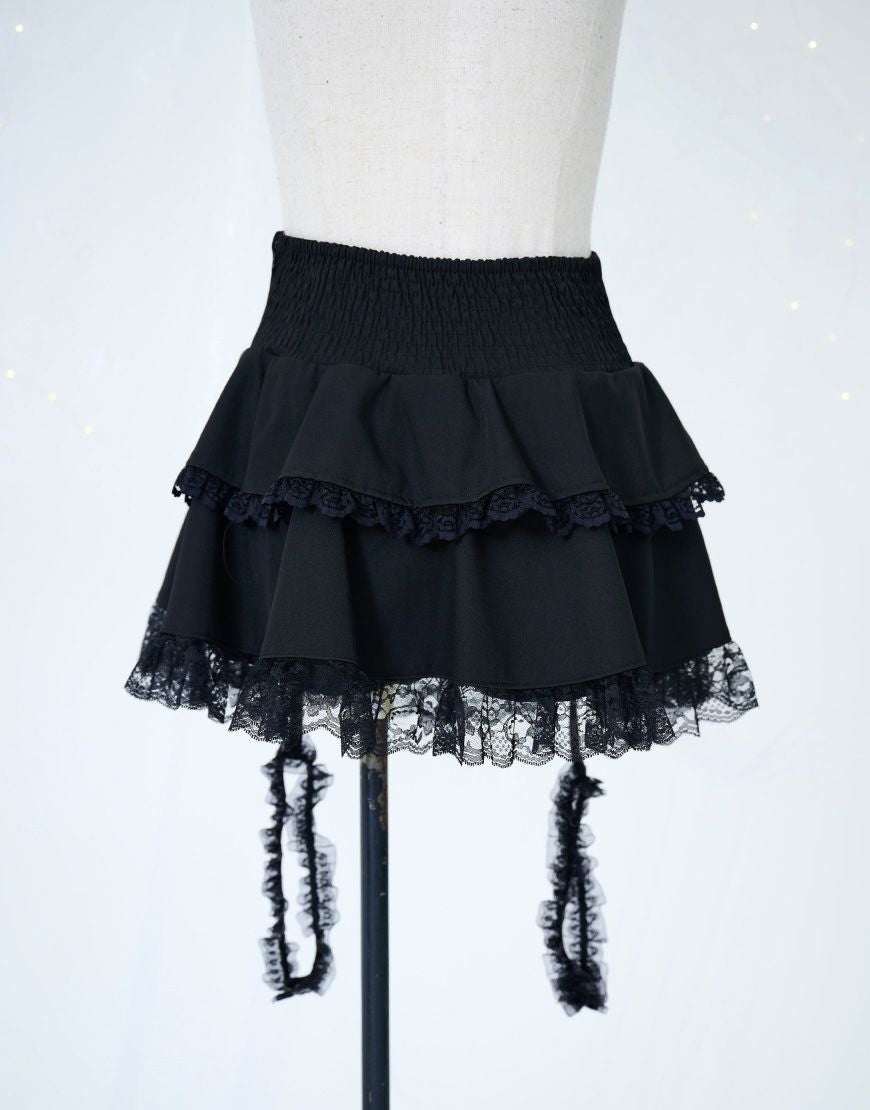 ililil【イルイルイル】おめかし地雷ちゃんフリルガーター付きフレア