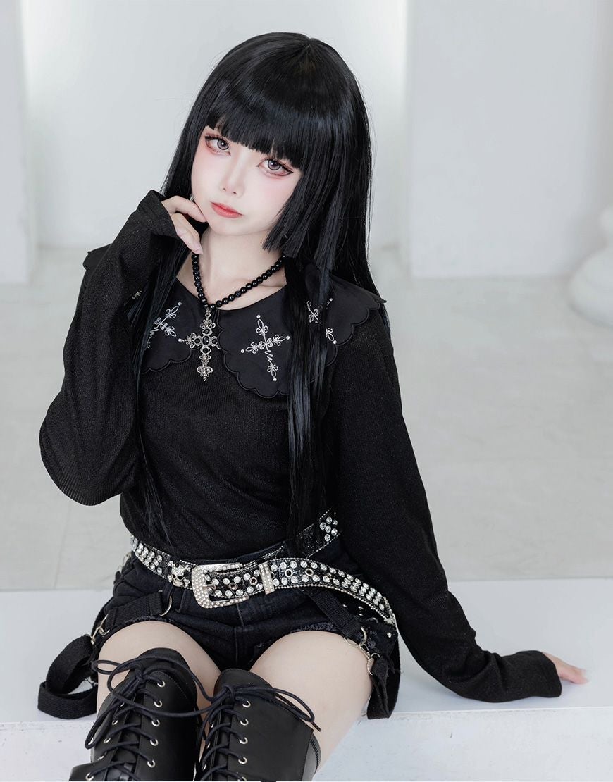 ililil【イルイルイル】令嬢地雷ちゃんツイードセーラーセットアップ/全1色