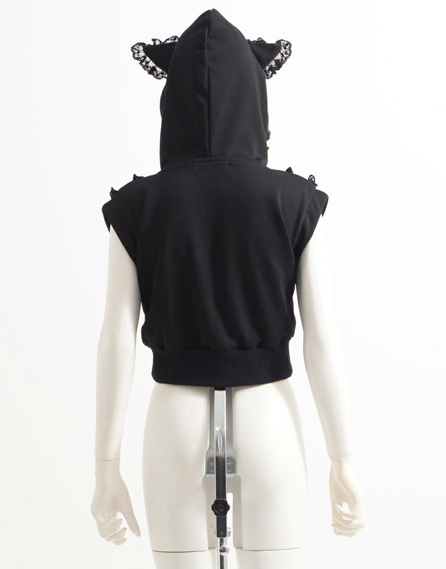 ililil【イルイルイル】きまぐれニャンコの3wayサブカルパーカー/全1色