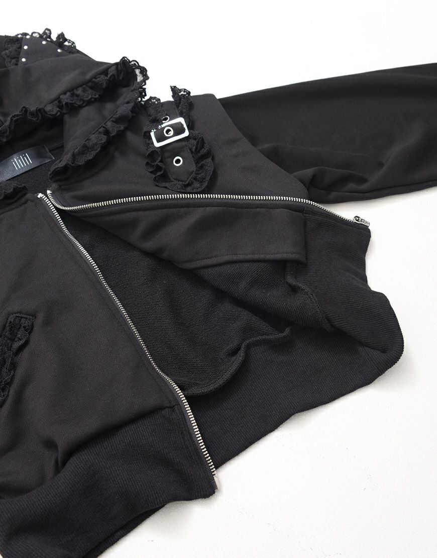 ililil【イルイルイル】きまぐれニャンコの3wayサブカルパーカー/全1色