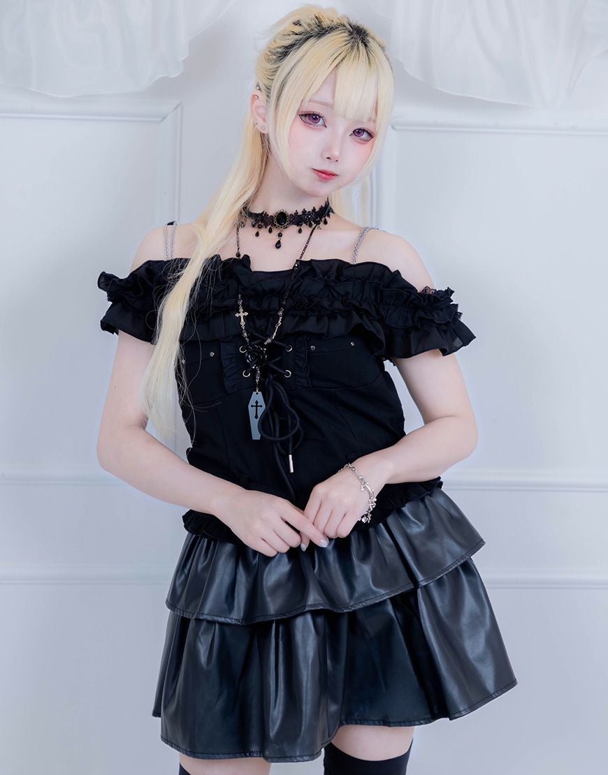 ililil【イルイルイル】【沼確定】地雷ちゃんのあざとレースアップ