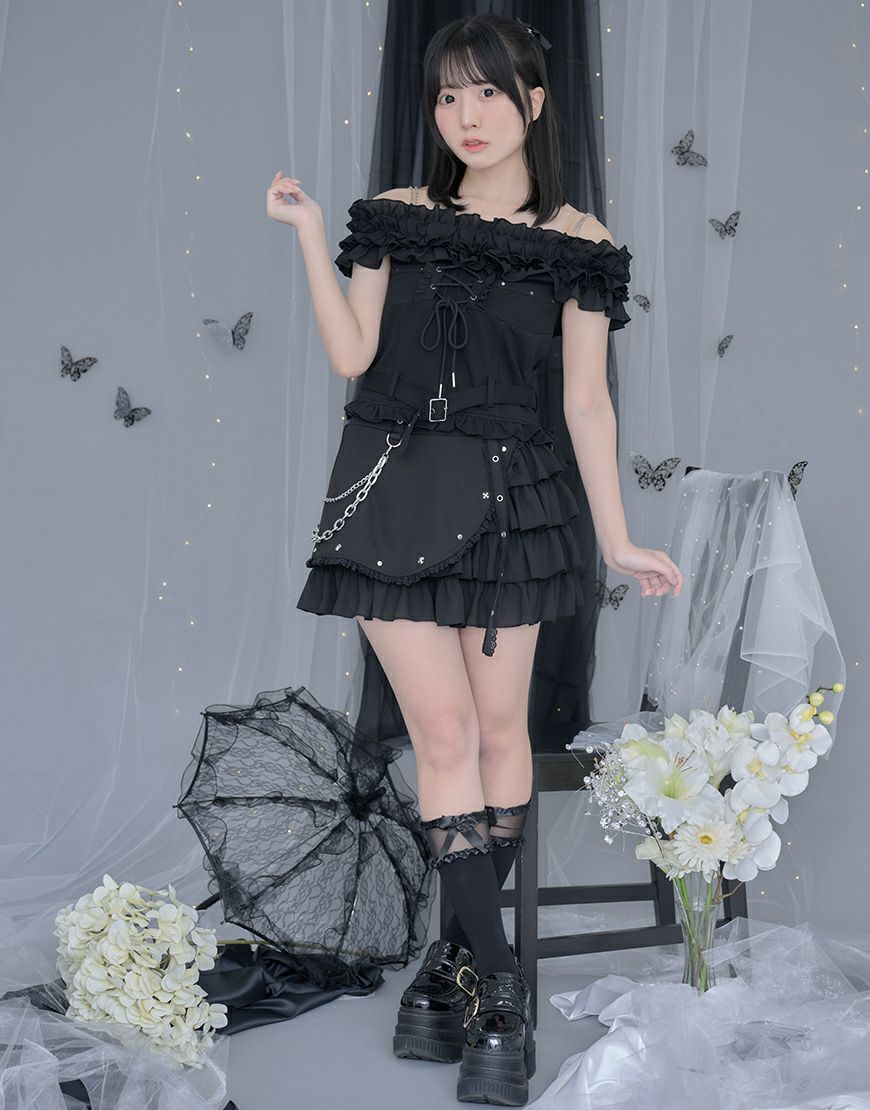 ililil【イルイルイル】【沼確定】地雷ちゃんのあざとレースアップ