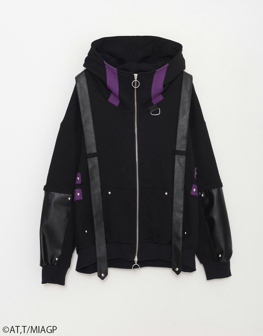 ililil【イルイルイル】ililil × Reg motif Zip-up hoodie/全1色