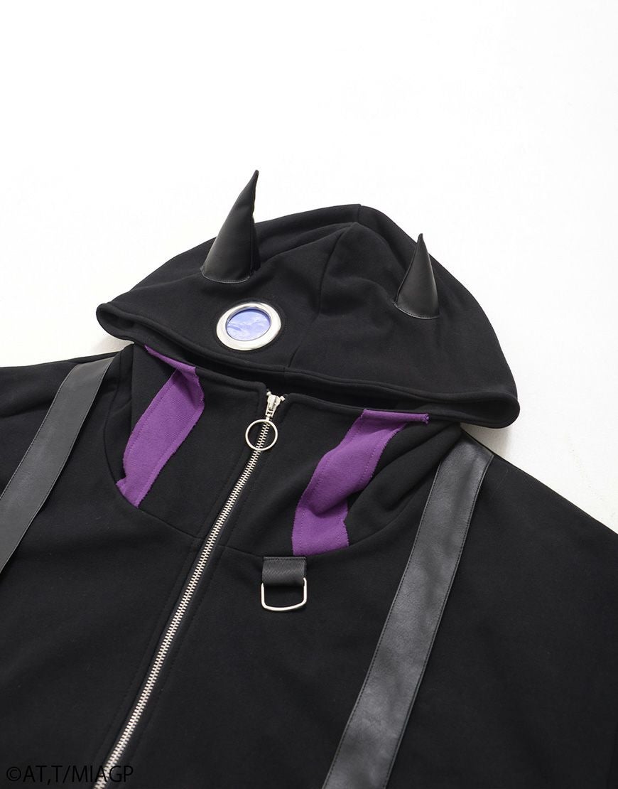 ililil【イルイルイル】ililil × Reg motif Zip-up hoodie/全1色